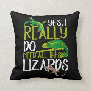 Coussin Besoin de tous les lézards léopards de reptile