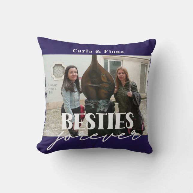 Coussin Besoins photo Meilleurs amis Cadeau Jeu d'oreiller (Recto)