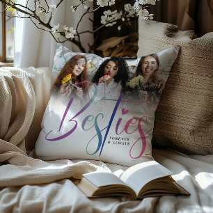 Coussin Besoins Rainbow personnalisés, photo et texte