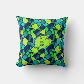Coussin Best Dad Ever Geometric