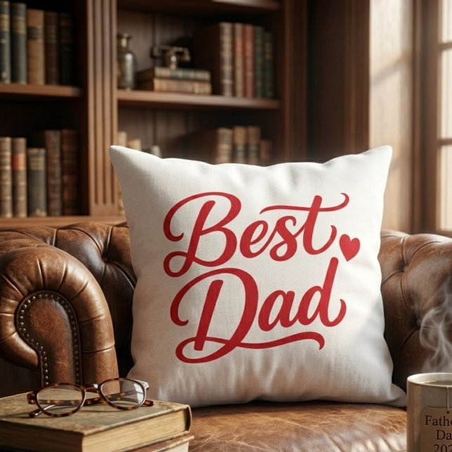 Coussin Best Dad Ever Gift Tee (Créateur téléchargé)