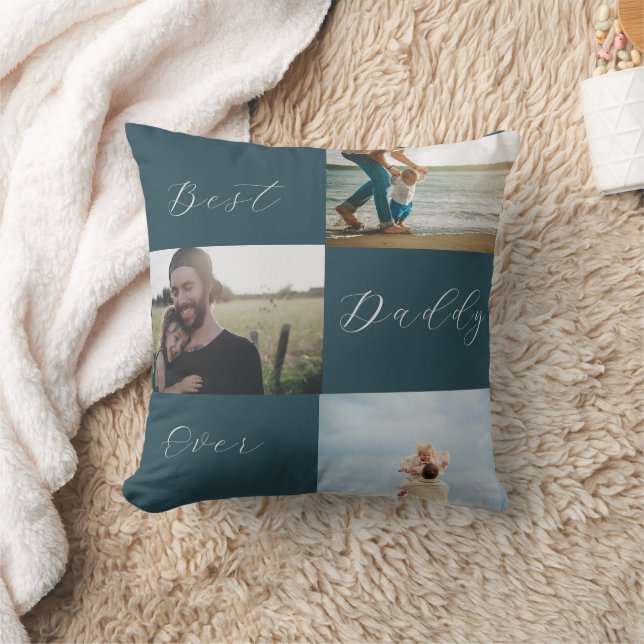 Coussin "Best Daddy Ever : garde photo de famille personna (Couverture)