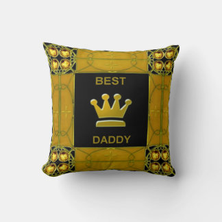 Coussin Best Daddy Golden Crown