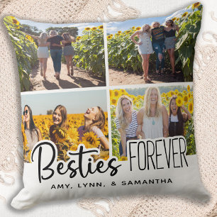 Coussin Best Friends Forever - Besties Photo Collage