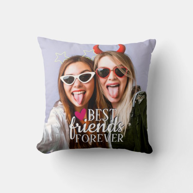 Coussin Best friends forever moderne BFF photo (Recto)