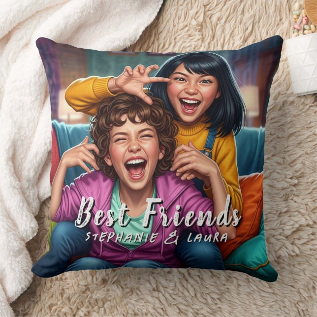 Coussin Best Friends Funny  (Couverture)
