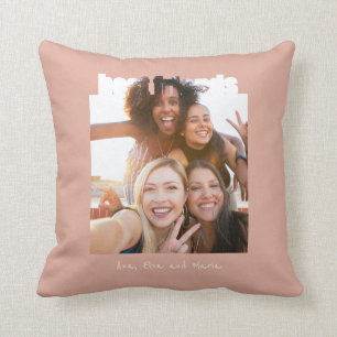 Coussin Best Friends Photo Modern Bff Besties Amitié T