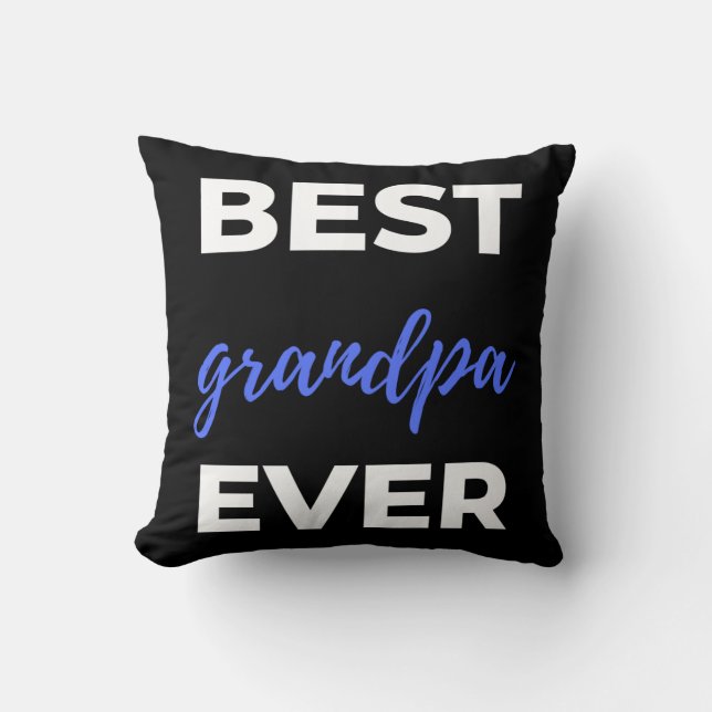 Coussin Best Grandpa Ever (Recto)