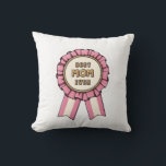 Coussin Best Mom Ever Award Ribbon Women’s T-Shirt<br><div class="desc">Show your mom she’s the champion with this adorable "Best Mom Ever" Award Ribbon T-Shirt. Featuring a charming pink and gold medal design, this tee is the perfect way to celebrate Mother’s Day, birthdays, or just to say "thank you" for everything she does. Made from soft, comfortable fabric, this women's...</div>