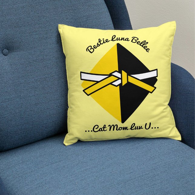 Coussin Bestie Chat Maman Personnalisée Cute Amour Citatio (Créateur téléchargé)