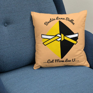 Coussin Bestie Chat Maman Personnalisée Cute Amour Citatio