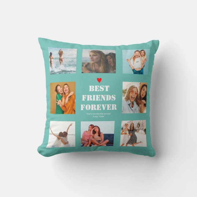 Coussin Bestie personnalisé personnalisé BFF (Recto)
