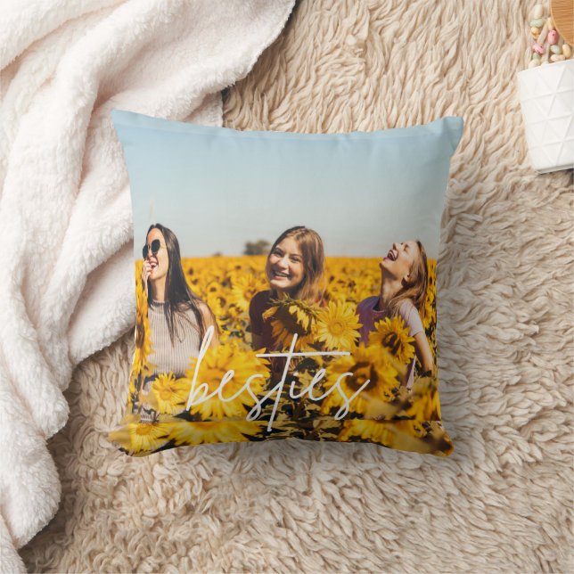 Coussin Besties Meilleur Ami Photo Amitié (Couverture)