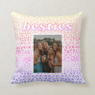 Coussin Besties Photo Meilleur Ami