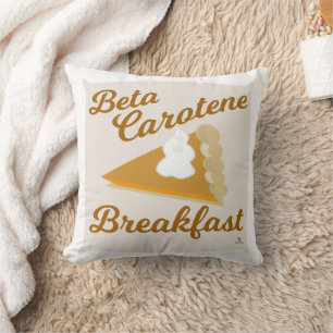Coussin Beta Carotène Thanksgiving Petit-déjeuner Humour S