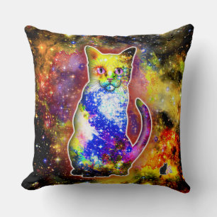 Coussin Bêta de chat cosmique