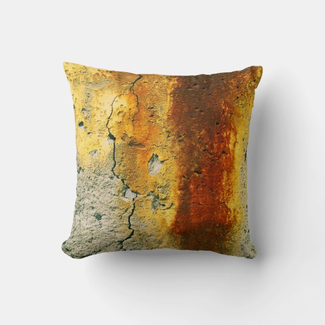 Coussin Béton rouillé Grunge Urbain (Recto)