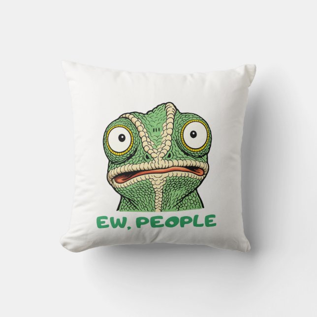 Coussin Beurk les gens (Recto)