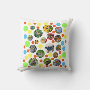Coussin Beurre moderne tendance Pois Enfants