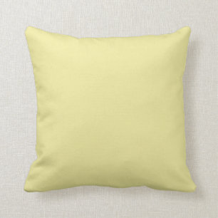 Coussin Beurre Pastel Jaune Couleur Solide 2022 Trending H
