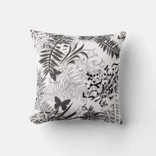 Coussin Beurre tropicale feuille de palme tropicale sans j