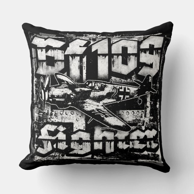 Coussin Bf 109 Pilote D'Oreiller (Recto)
