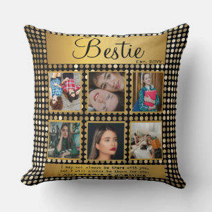 Coussin BFF Photo Collage Best Friend Citation Parties sci