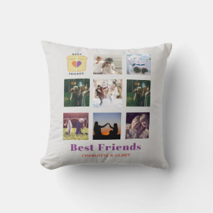 Coussin BFF Photo Collage Cadeau Peanutbeurre Jelly Sandwi