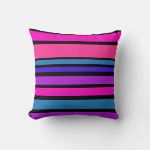 Coussin BG Stripes couleur Motif III + votre arrière - pla