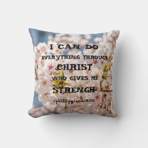 Coussin Bible Verse Inspiration Citation Écriture