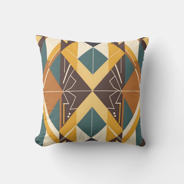 Coussin Bibliothèque motif vintage (Recto)