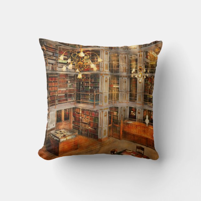 Coussin Bibliothèque - un classique littéraire 1905 (Recto)