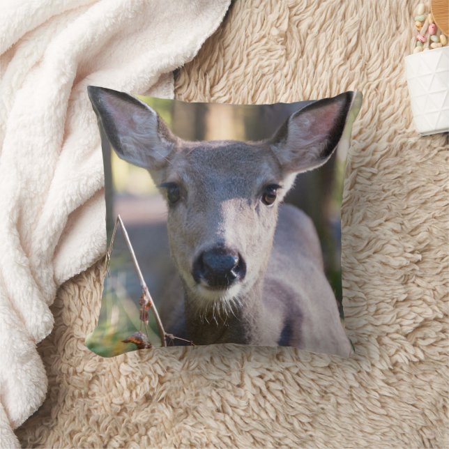 Coussin Biche à queue noire de Columbie | État de Washingt (Couverture)