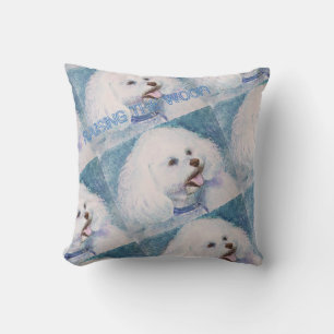 COUSSIN BICHON BLANC DOUX FRISE