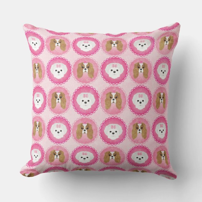 COUSSIN BICHON FRISE & CAVALIER KING CHARLES SPANIEL VISAG (Recto)