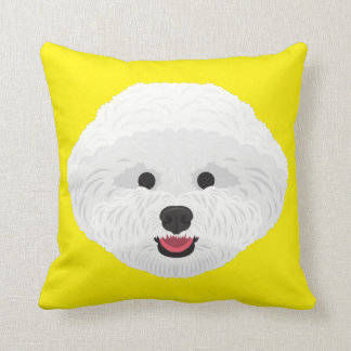 Coussin Bichon jaune Frise