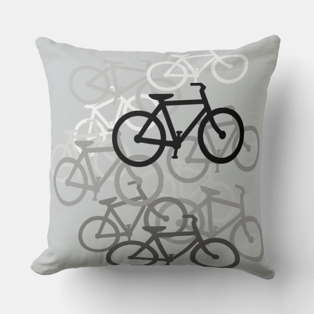 Coussin Bicyclettes. Choisissez vos couleurs (Recto)