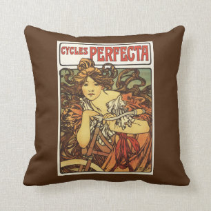 Coussin Bicyclettes de Perfecta avec le courrier de