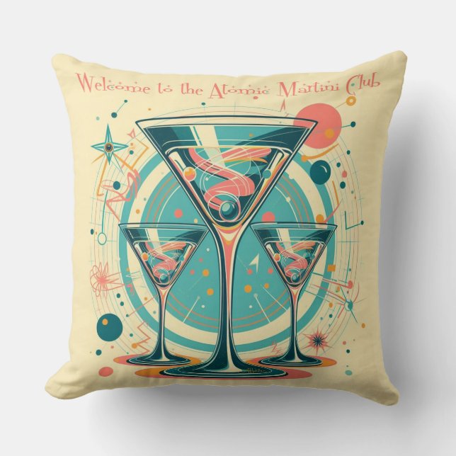 Coussin Bienvenue À Atomic Martini Club Triple Play (Recto)