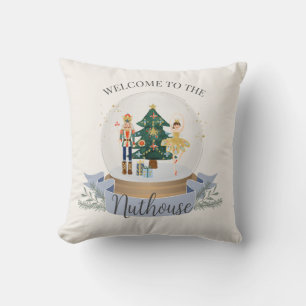 Coussin Bienvenue à Noisette Nuthouse Noël