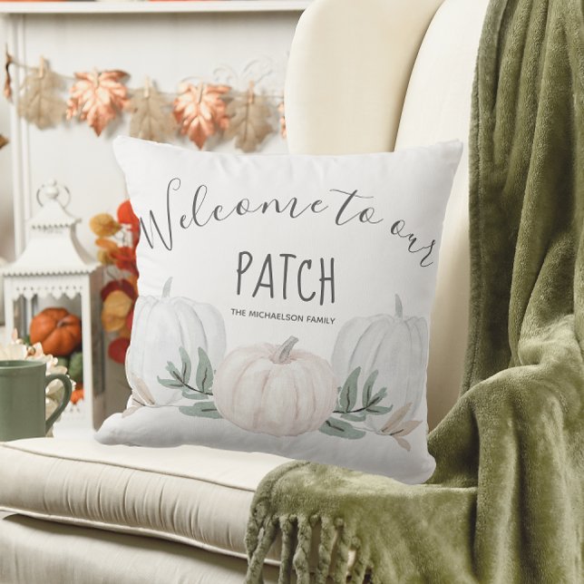 Coussin Bienvenue dans notre Patch Personnalisé Nom Citrou (Créateur téléchargé)