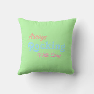 Coussin Bienvenue Dans Notre Porche / Toujours / Couleurs