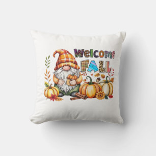Coussin Bienvenue Gnomes d'automne T-Shirt Classique.png