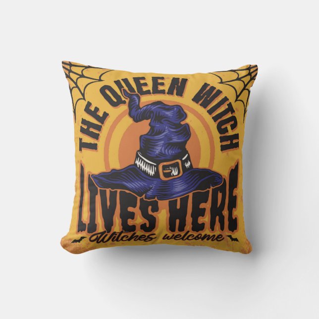 Coussin Bienvenue Halloween (Recto)