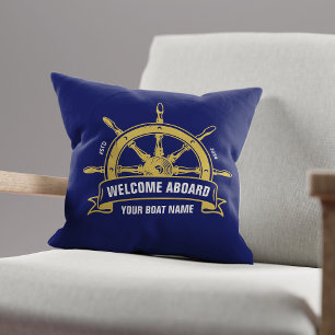 Coussin Bienvenue personnalisée à bord de la roue de navir