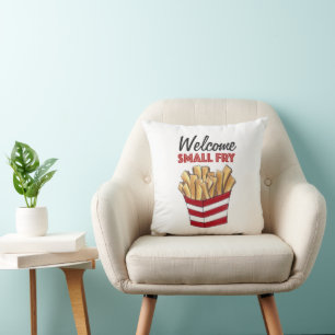Coussin Bienvenue Petite frites Baby shower de fruits frai