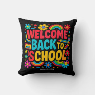 Coussin Bienvenue Retour à l'école Appréciation des enfant