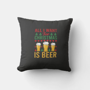 Coussin Bière de Noël Boire les Fêtes