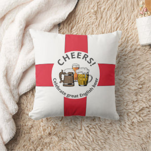Coussin Bières FLAG EN ANGLETERRE personnalisables
