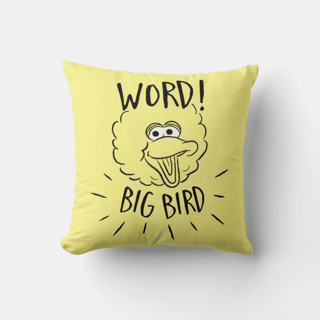 Coussin Big Bird Skate Logo - Mot ! Big Bird (Recto)